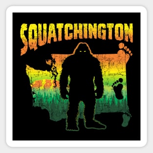 Squatchington Sticker